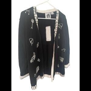 Storybook Knits "Perfectly Grand" Cardigan Sequin Beaded Sweater